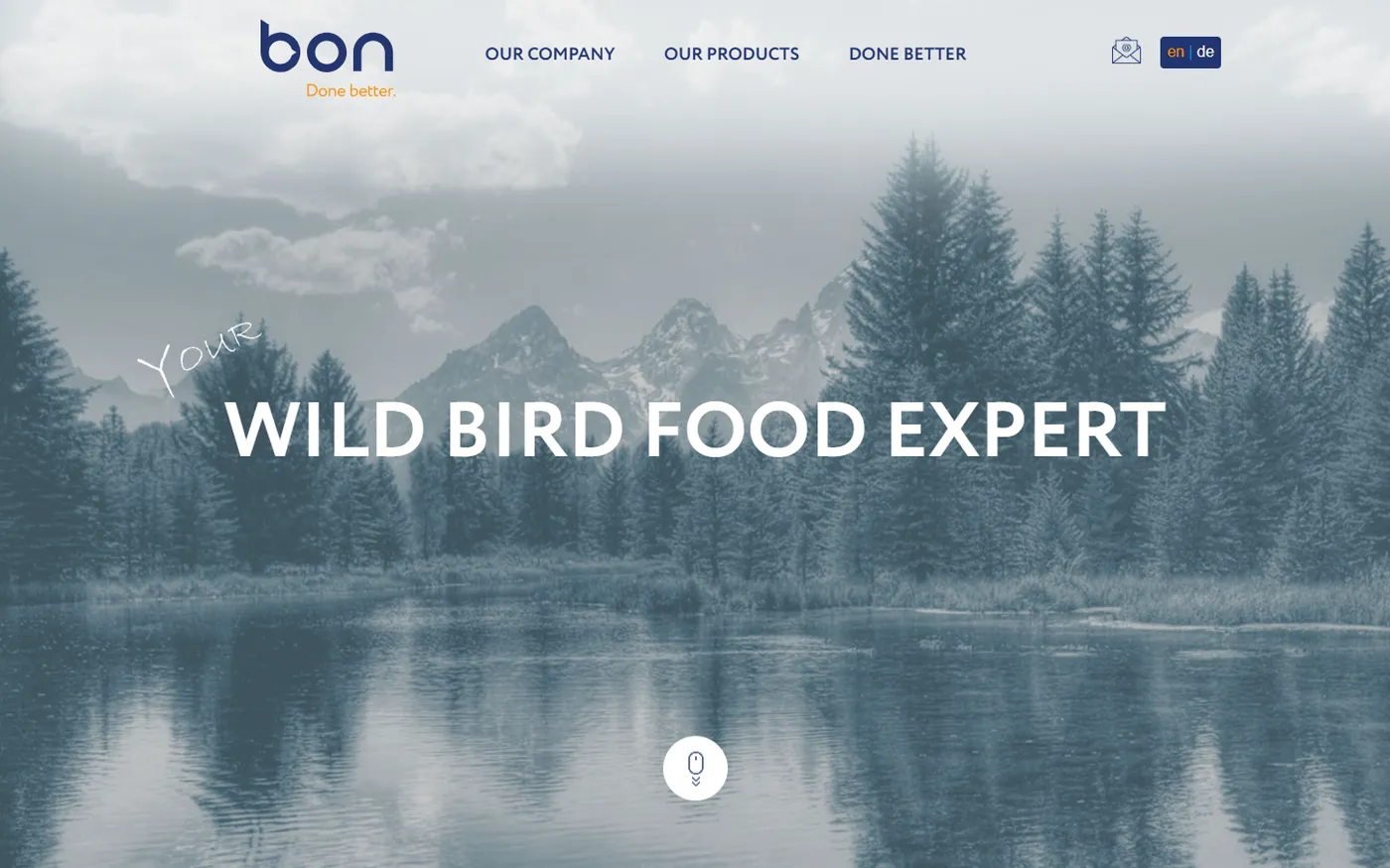 BON – corporate website & catalogue screenshot 1