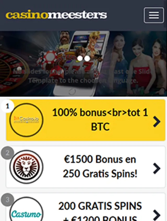 CasinoMeesters – content & comparison portal screenshot 4