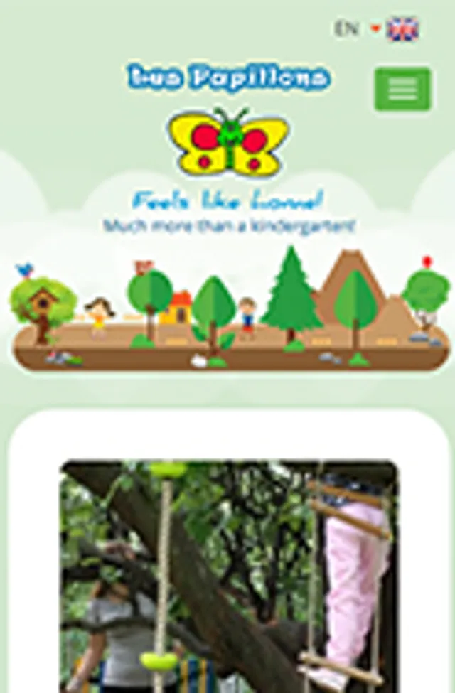 Les Papillons – website screenshot 5