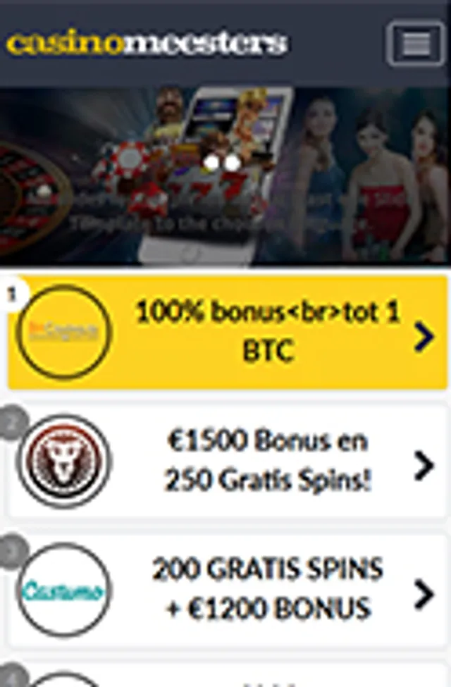 CasinoMeesters – content & comparison portal screenshot 5
