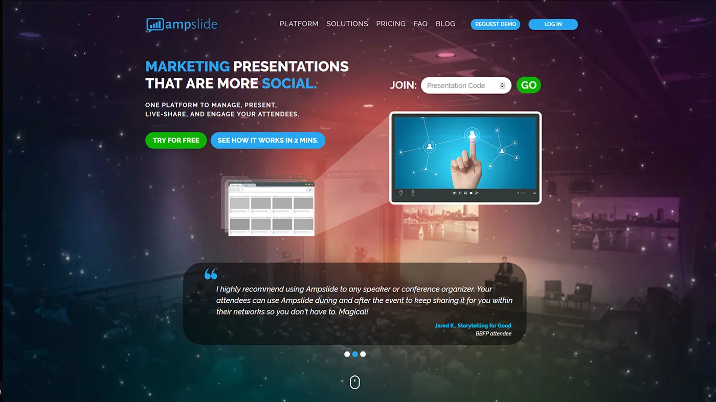AMPslide – saas backend platform screenshot 1