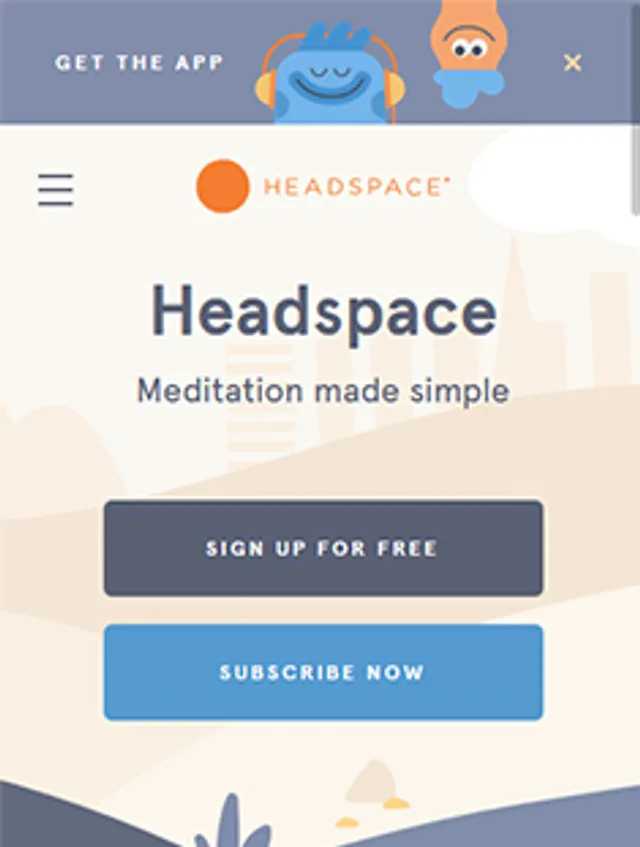 Headspace – web platform screenshot 5