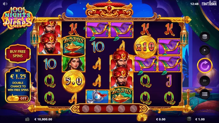 1001 Nights of Riches – екранна снимка от играта 1
