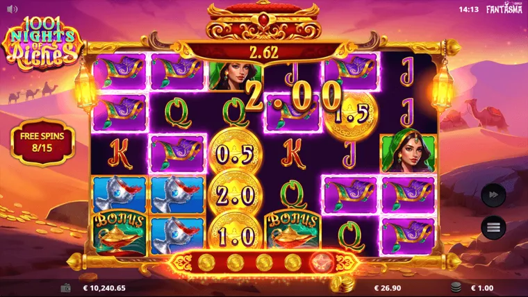 1001 Nights of Riches – екранна снимка от играта 2