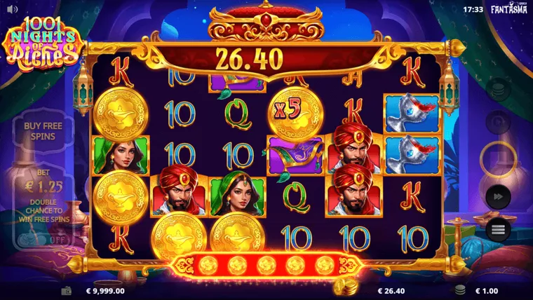 1001 Nights of Riches – екранна снимка от играта 3