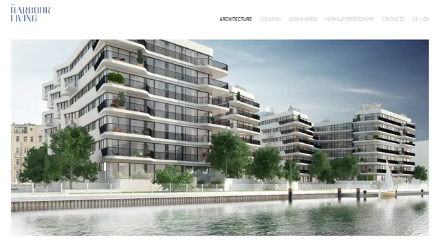 Harbor Living – real estate website screenshot 2