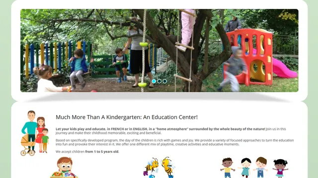 Les Papillons – website screenshot 2