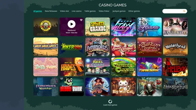 MonteCrypto – online casino platform screenshot 2