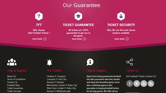 Total Football Tickets – website screenshot 3