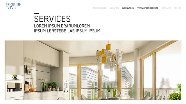 Harbor Living – real estate website screenshot 3