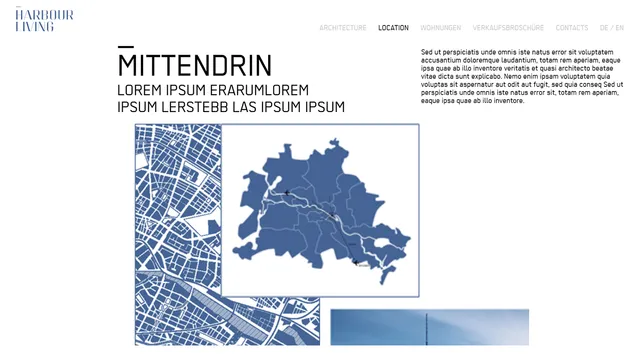 Harbor Living – real estate website screenshot 4