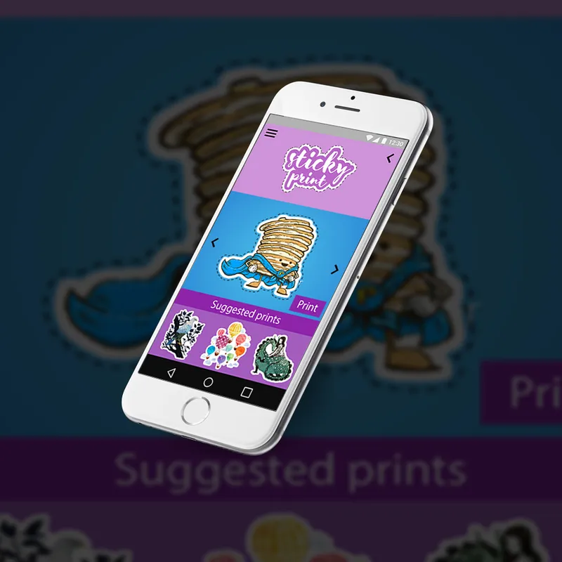 Sticky Print – мобилно приложение by Atom Solutions