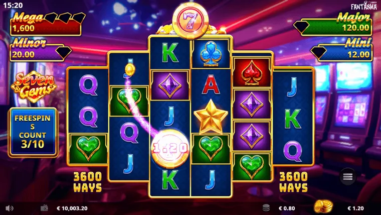 Seven & Gems Hold & Win – екранна снимка от играта 3